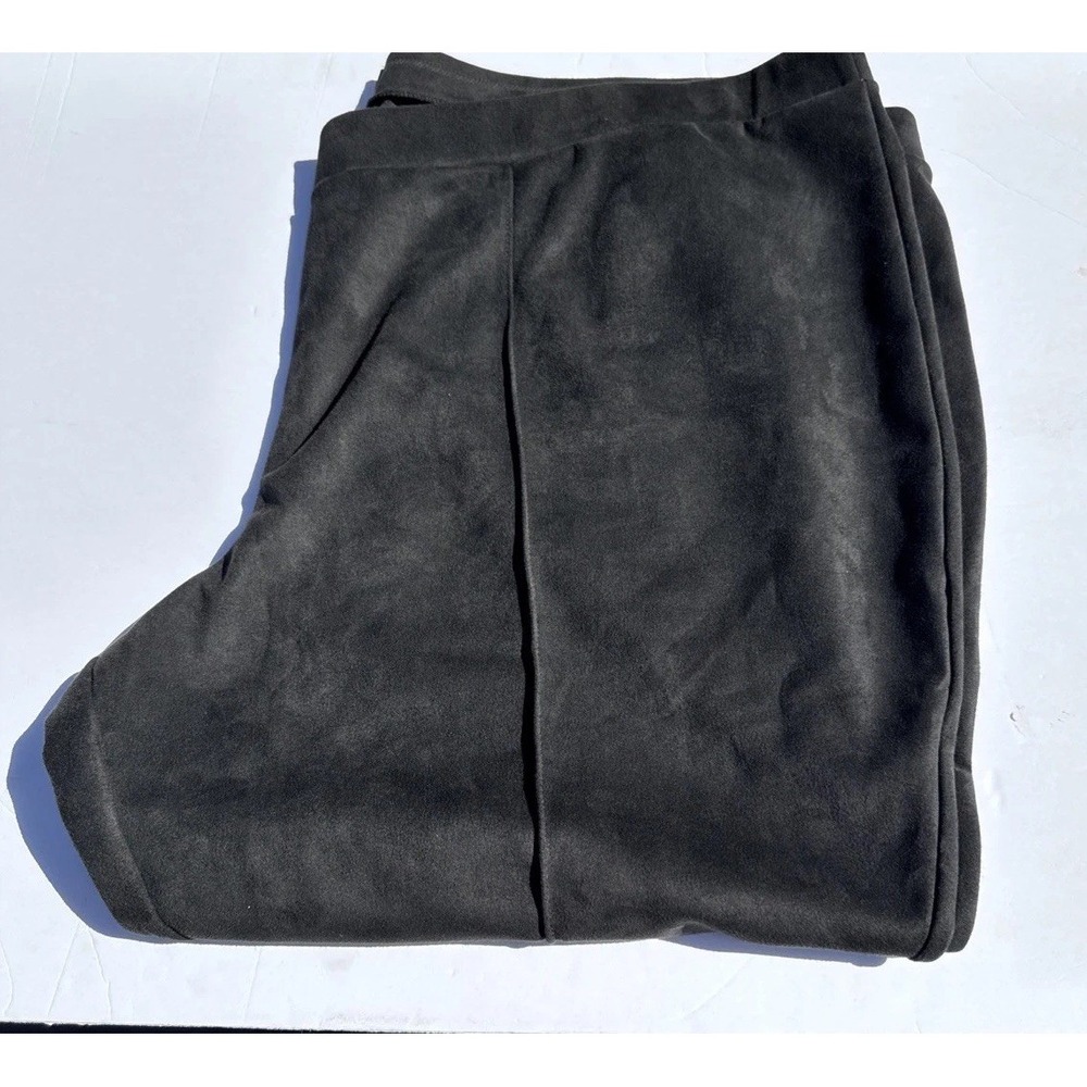 Jason Wu Suede Black‎ Wide Leg Pants Size 4XP